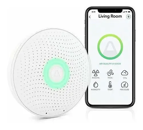 Monitor de gas Radón, CO2 y calidad del aire Airthings Wave Plus