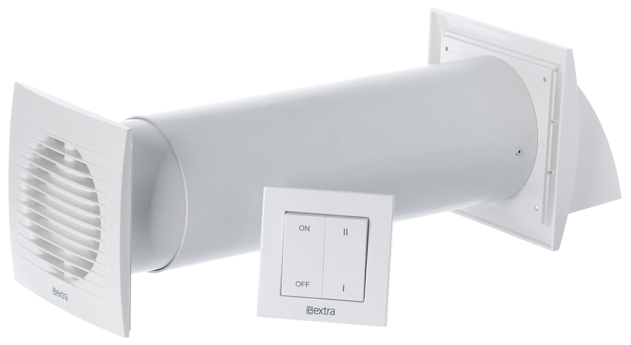 Steinberg14 Unidad de VMC Descentralizada 100 mm - Blanco Recuperador de Calor con interruptor en Amazon.es