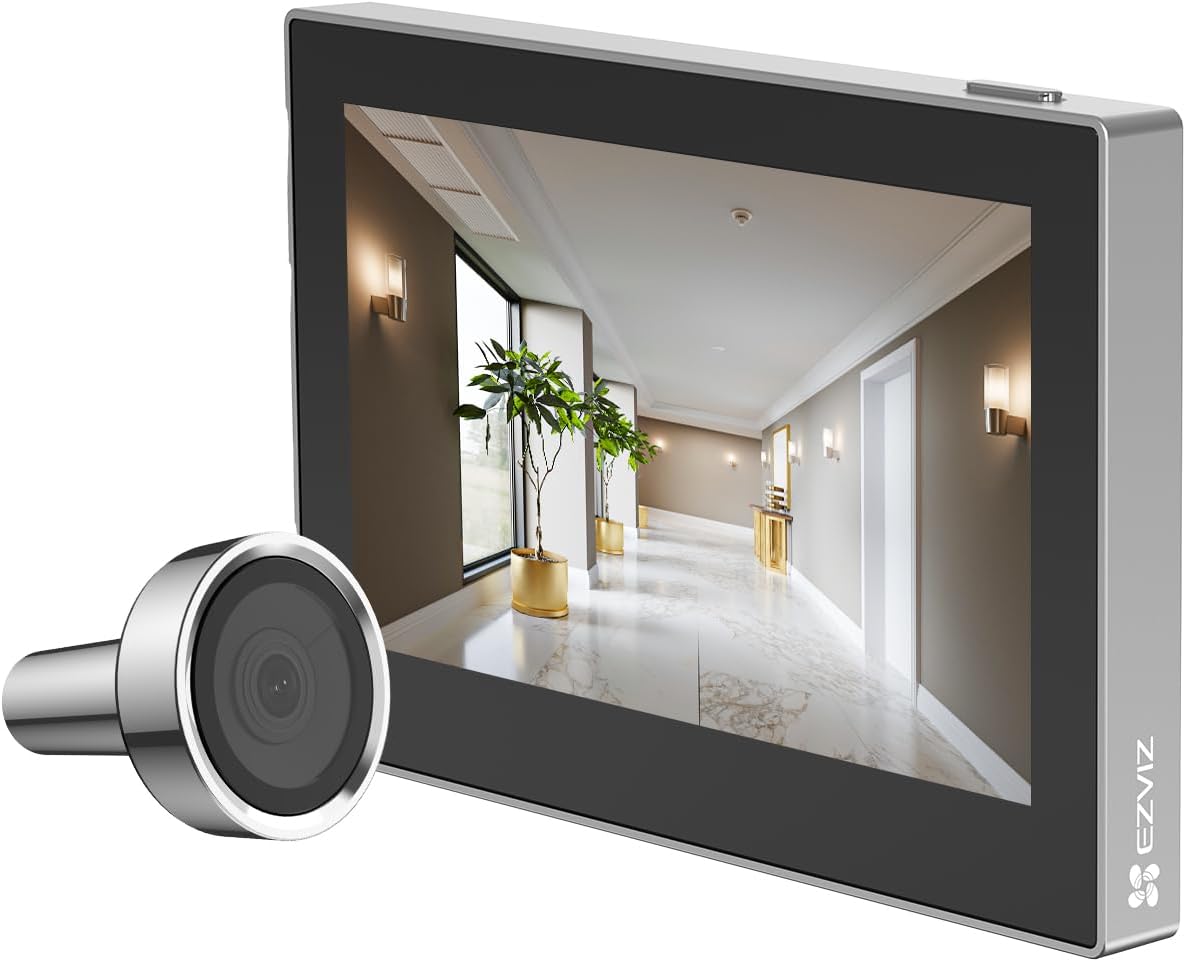 Fotografía técnica oficial de Cerradura Inteligente Biométrica Exterior IP65 con Huella, Teclado Táctil y App WiFi - Vista frontal con fondo neutro