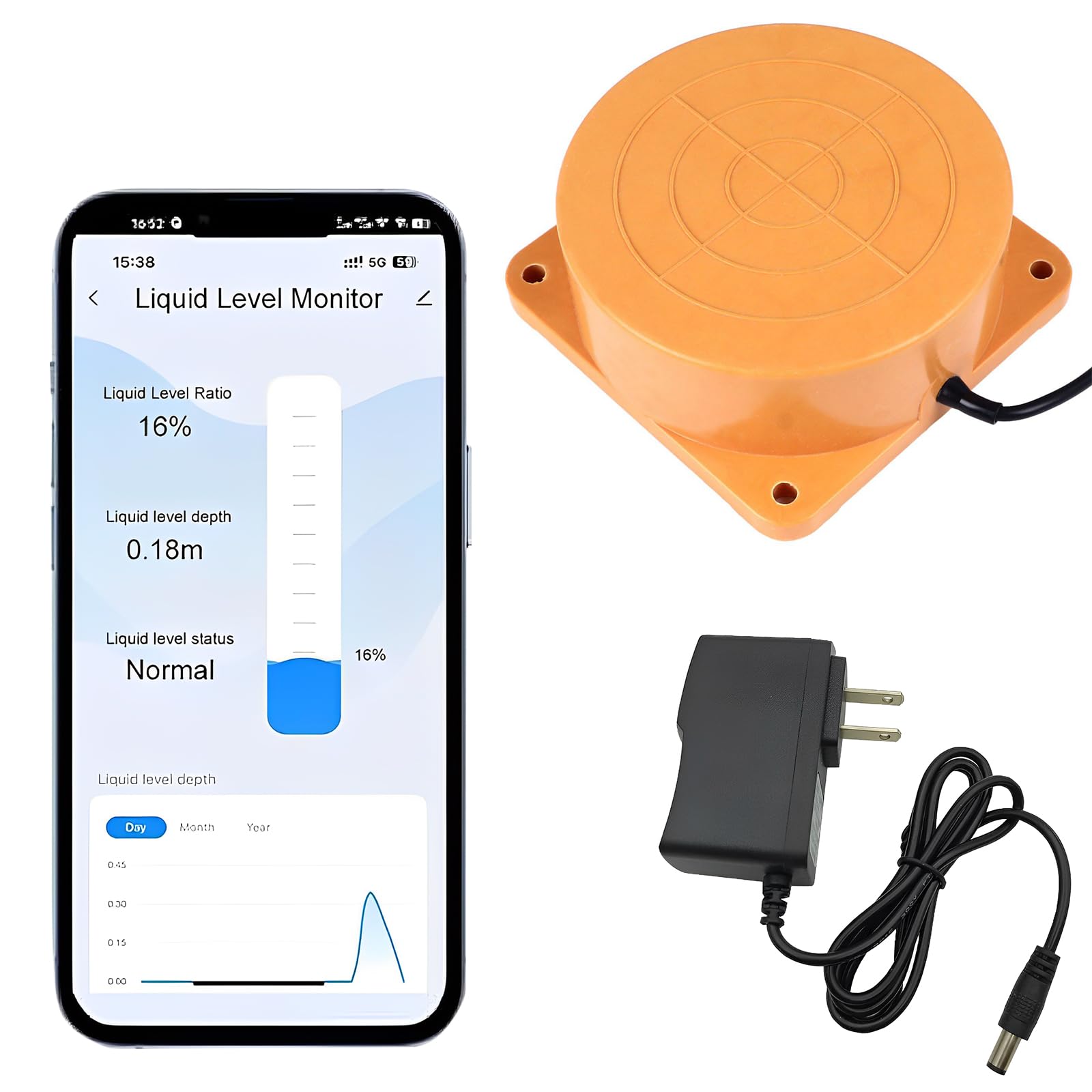 Detector de Agua WiFi, Sensor de Nivel ultrasónico | Sensor de nivel de agua inteligente en Amazon.es