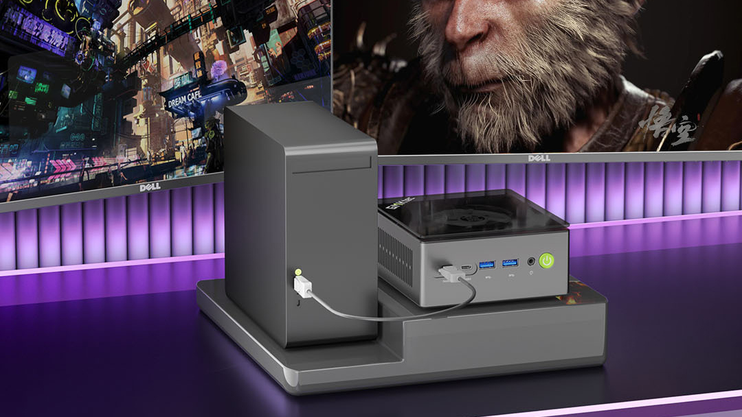 Mini PC GMKtec NucBox K8 Plus con puerto OCuLink y procesador AMD Ryzen 7 para servidor de IA local y Home Assistant