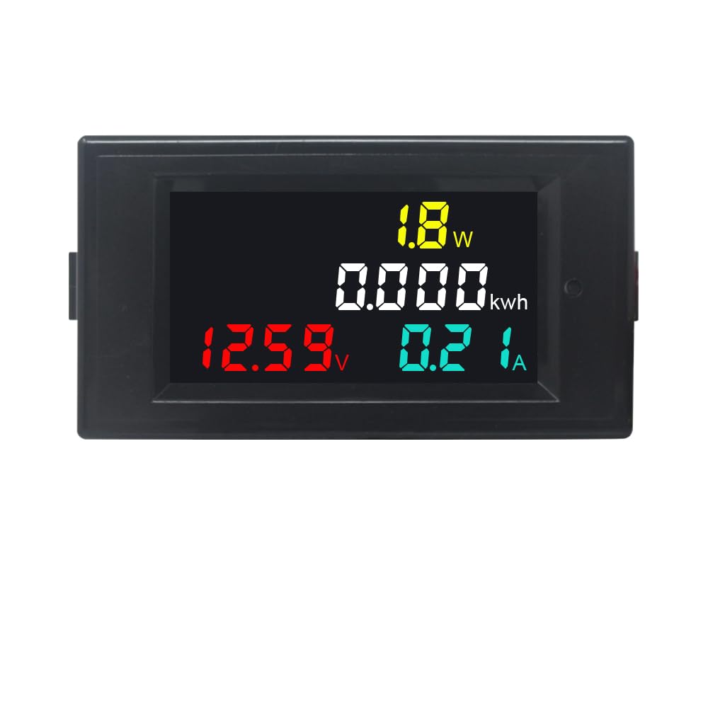 Fotografía técnica oficial de Contador de Electricidad Digital para Carril DIN con Pantalla LCD Retroiluminada - Vista frontal con fondo neutro