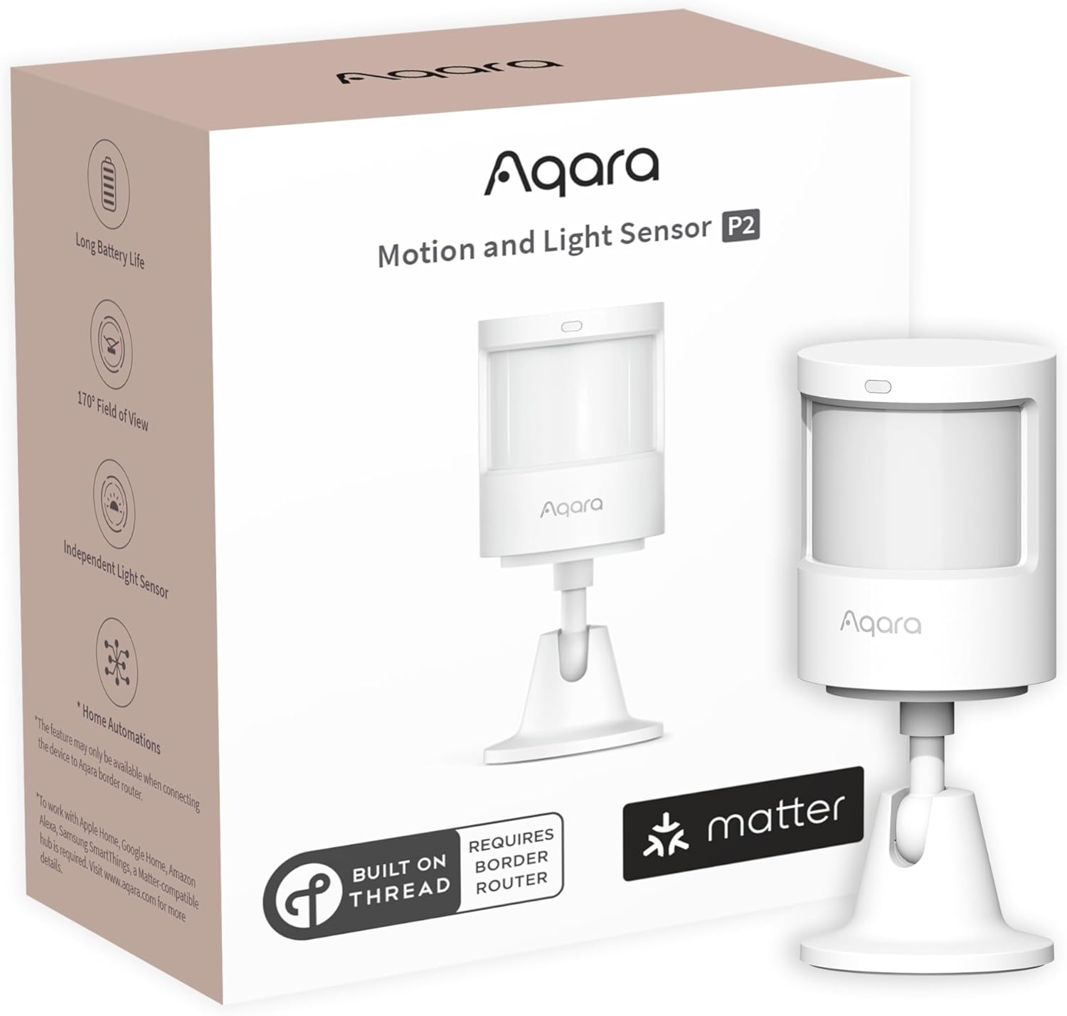 Fotografía técnica oficial de Meross Abridor Inteligente de Puerta de Garaje con Matter sobre WiFi y Sensor Magnético - Vista frontal con fondo neutro