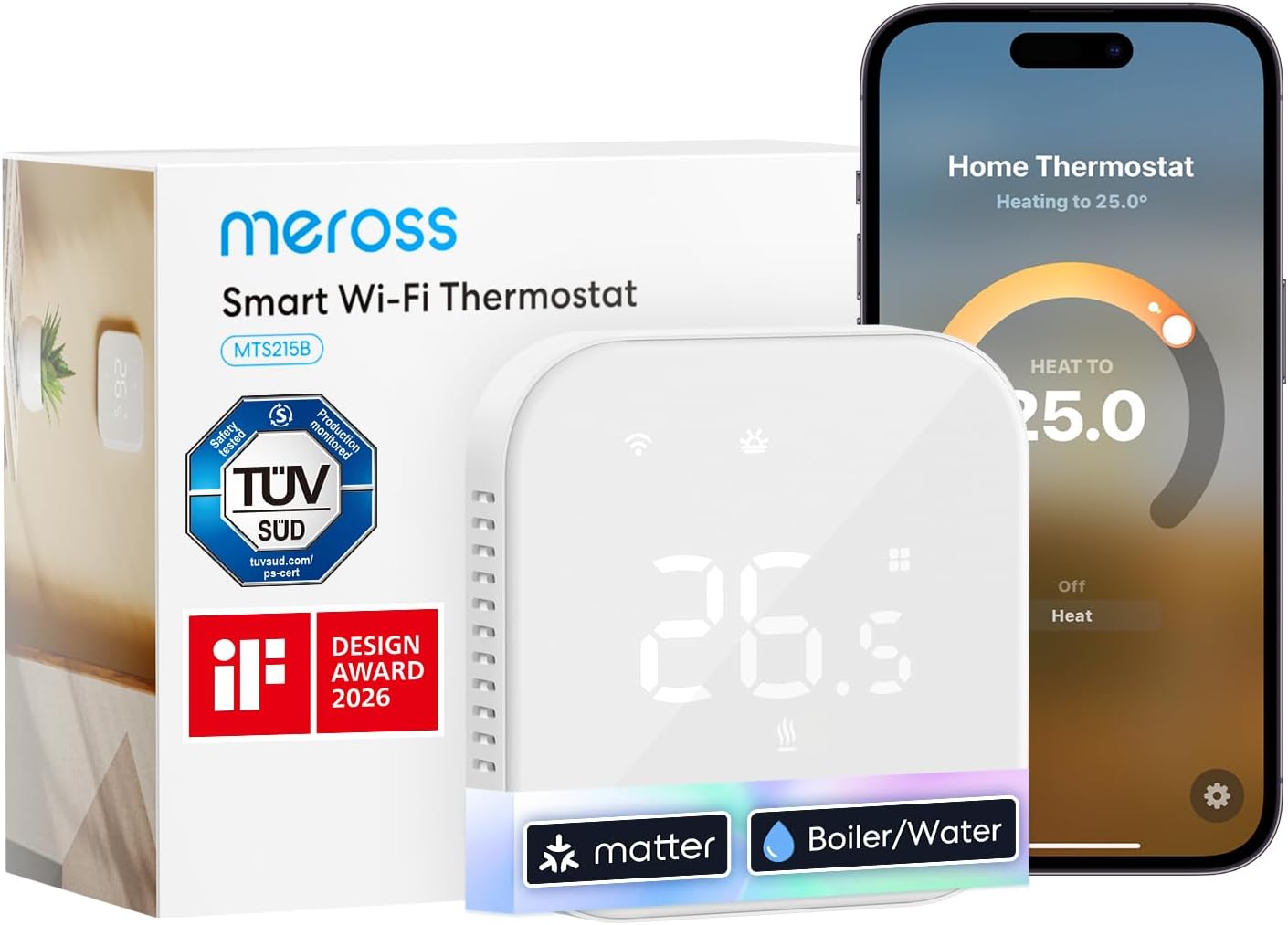 Fotografía técnica oficial de Panasonic Aquarea Smart Cloud CZ-TAW1B Módulo WiFi para Bombas de Calor - Vista frontal con fondo neutro