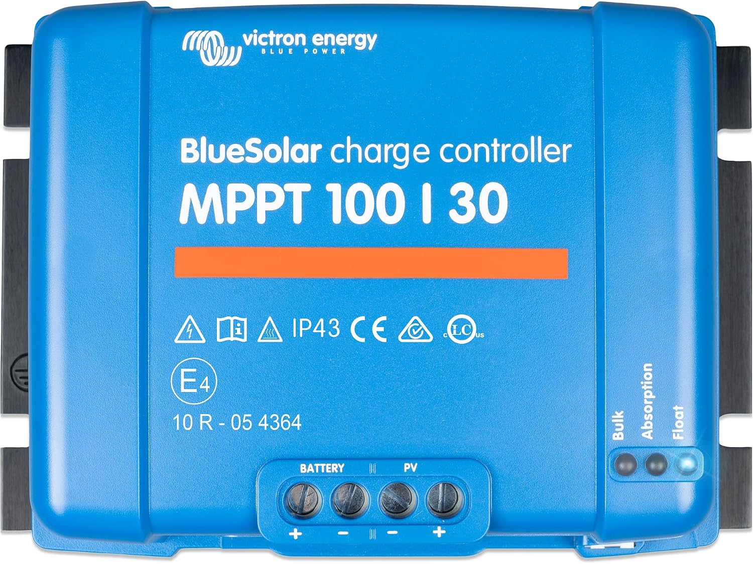 Fotografía técnica oficial de Renogy DCC50S Cargador Batería a Batería 50A Booster con Regulador Solar MPPT - Vista frontal con fondo neutro
