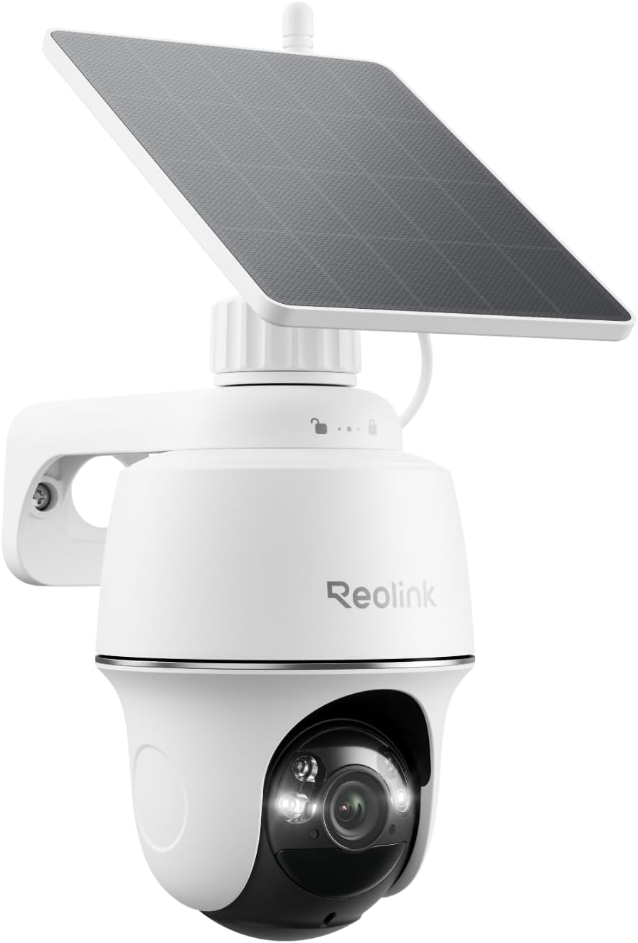 Fotografía técnica oficial de Reolink Argus 3 Ultra Cámara de Seguridad Exterior 4K 8MP a Batería con WiFi Doble Banda - Vista frontal con fondo neutro
