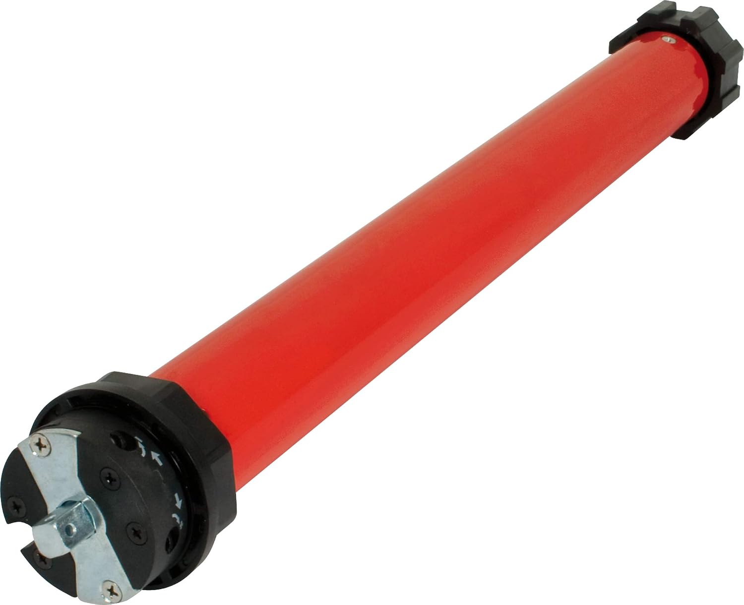 Fotografía técnica oficial de Somfy Motor Tubular de Persiana con Receptor de Radio y Ajuste Electrónico - Vista frontal con fondo neutro