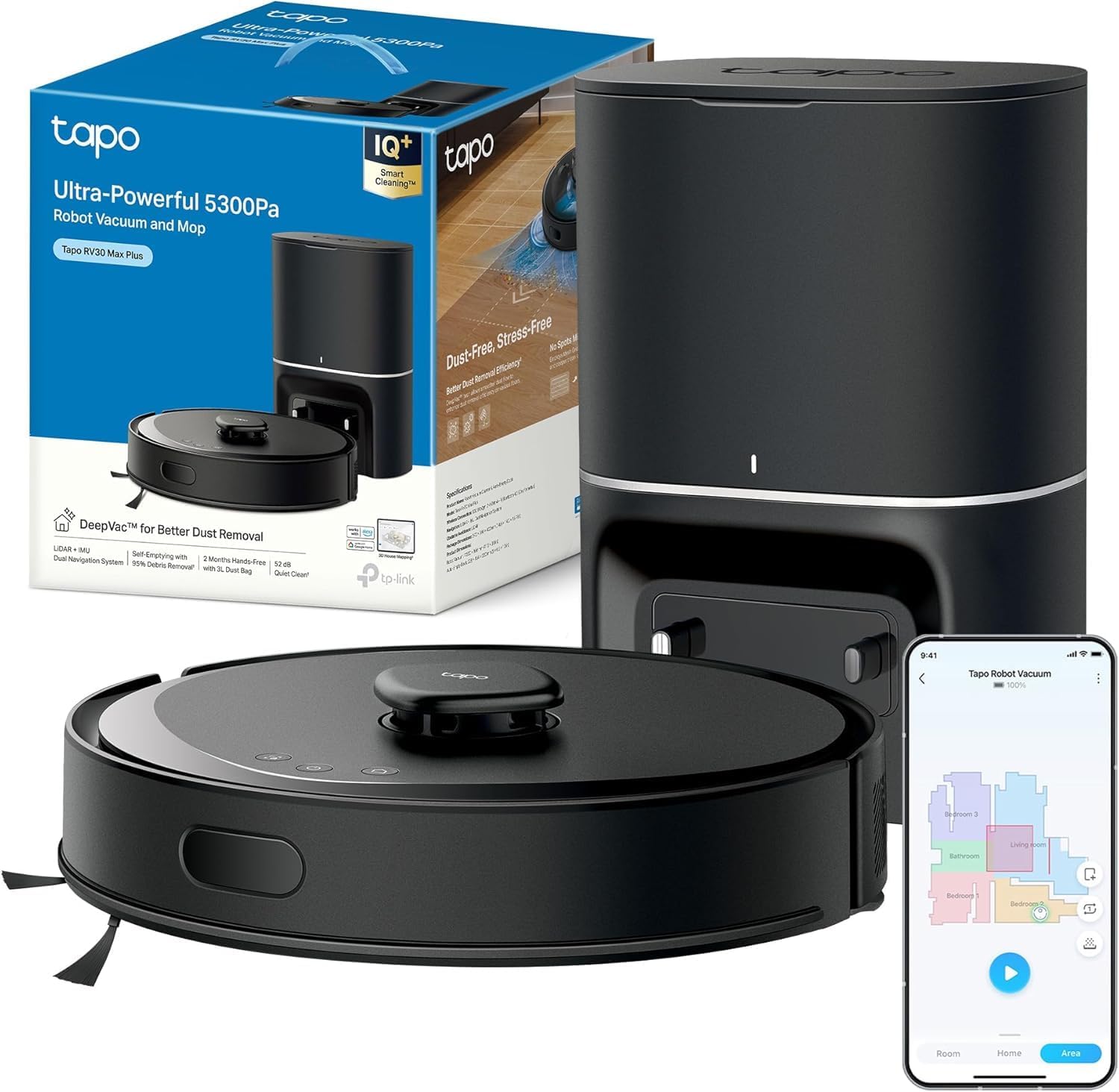 Fotografía técnica oficial de TP-Link Tapo P110 Enchufe Inteligente WiFi Mini con Monitor de Energía en Vivo (16A) - Vista frontal con fondo neutro