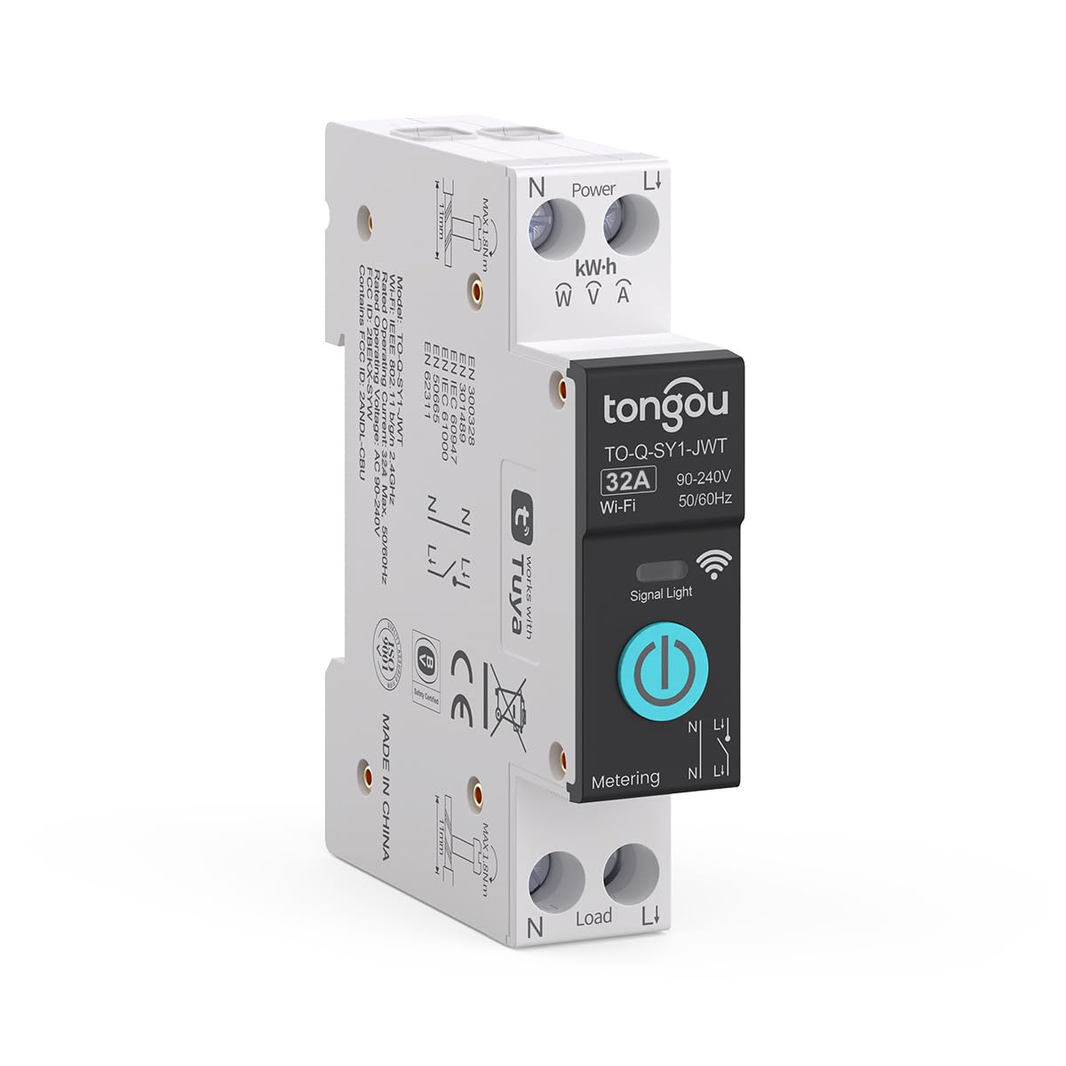 TONGOU Interruptor Inteligente Carril DIN WiFi 32A en Amazon.es