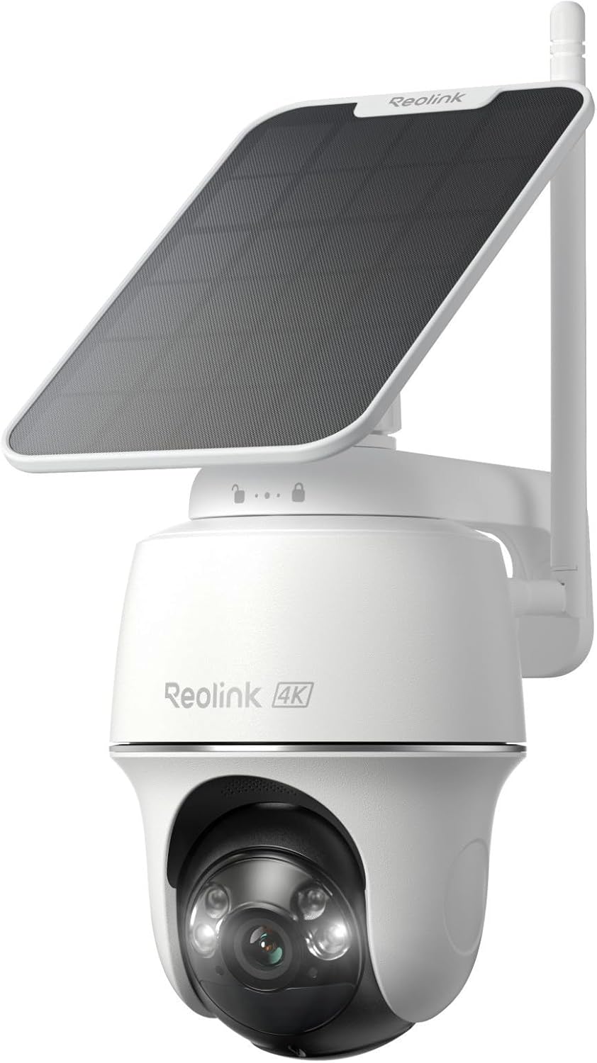Fotografía técnica oficial de Vosker V150 Cámara de Seguridad 4G Solar Autónomo para Fincas y Obras Aisladas - Vista frontal con fondo neutro