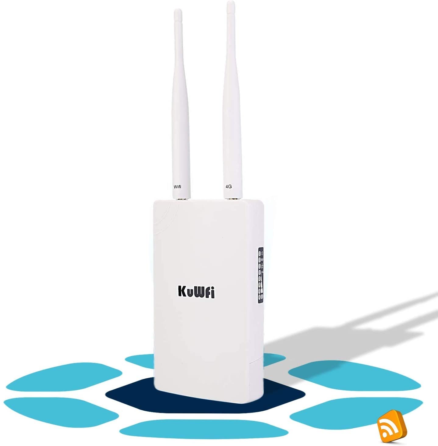 Router 4G SIM, KuWFi Router 4G LTE WiFi 300 Mbps, Puerto Ethernet LAN/WAN en Amazon.es